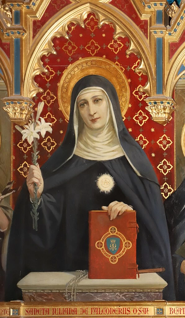 Trittico di santa Giuliana Falconieri, 1929 - Chiesa dei sette santi, Firenze, dettaglio